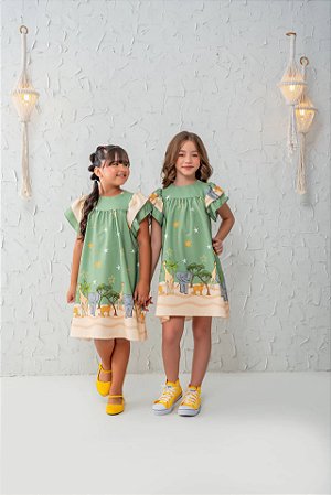 Vestido Infantil Festival na Floresta