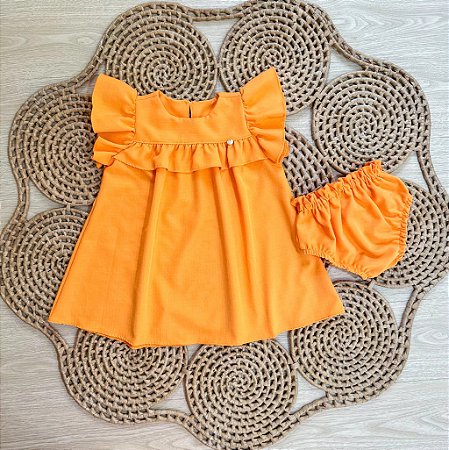 Vestido Baby Doce Infância Pumpkin