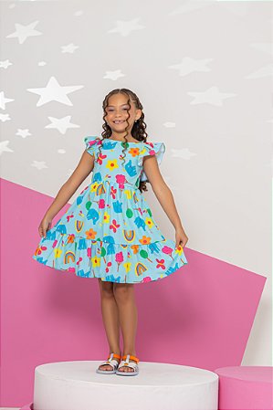 Vestido Infantil Natureza
