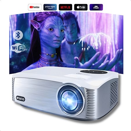 Projetor Wzatco C6A 7000 Lumens Com Android Espelhamento Bluetooth Wifi