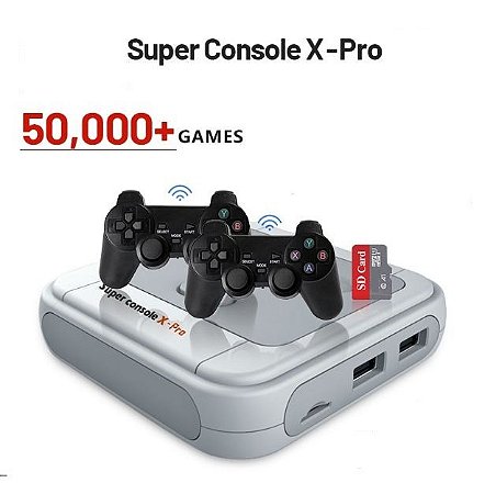 Super Console X-PRO 50000 jogos Retrô GBA AT PS1 256GB