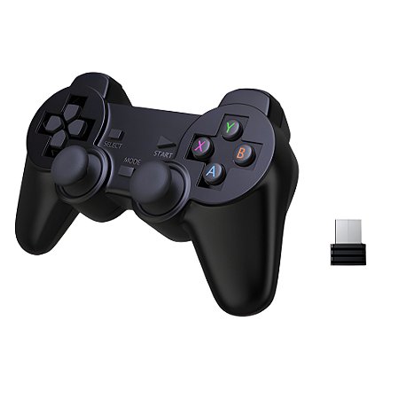 Controle Joystick Wireless 2.4g Gamepad Sem Fio Para PC Tv