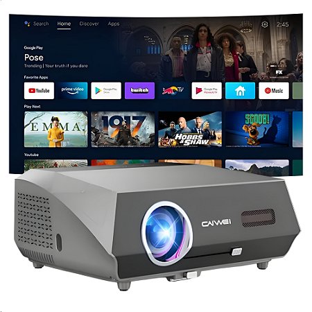 Projetor Caiwei A10Q 26000 Lumens Com Android Bluetooth Wifi