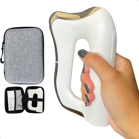 Massageador Elétrico Gua Sha Com Função de Aquecimendo e 3 Velocidades de Microcorrente Para Alívio da Dor Relaxamento Muscular Modelagem Corporal