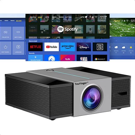 Projetor Touyinger Q11W Ultra 32000 Lumens Com Android Bluetooth Wifi