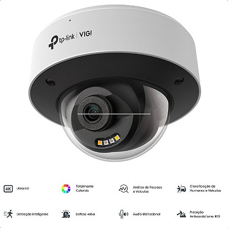Câmera IP Externa VIGI INSIGHT S285 8MP (Lente 4MM) FULL-COLOR DOME