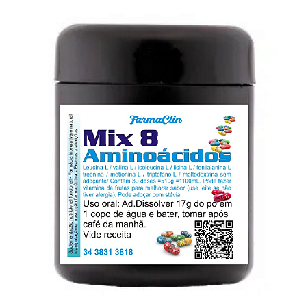 Mix 8 aminoácidos essenciais