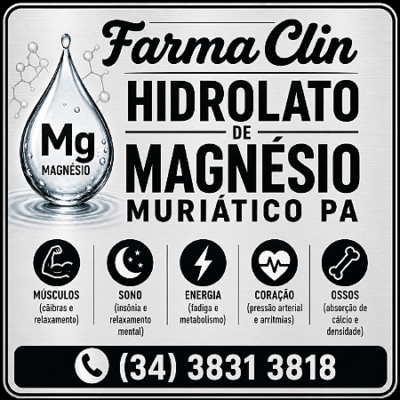 Hidrolato de Magnésio Muriático PA