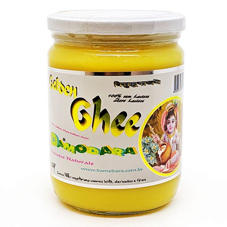 Manteiga Ghee Luxo Vidro 480 g Damodara (sem lactose)