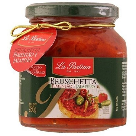 Bruschetta de Pimentão Jalapeno 280 G Drenado La Pastina