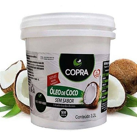 Óleo de Coco Copra Bd 3,2 Lt S/ Sabor