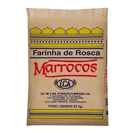 Farinha de Rosca Marrocos saco com 25 kg