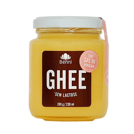 Manteiga Ghee Benni 200 g Sal Rosa sem Lactose