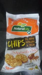 Chips de Arroz Integral e Milho Naturallife 70 g sem glúten