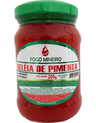 Geléia de Pimenta (artesanal) FOGO MINEIRO 200 G