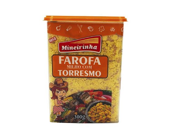 FAROFA DE MILHO COM TORRESMO 300G - MINEIRINHA