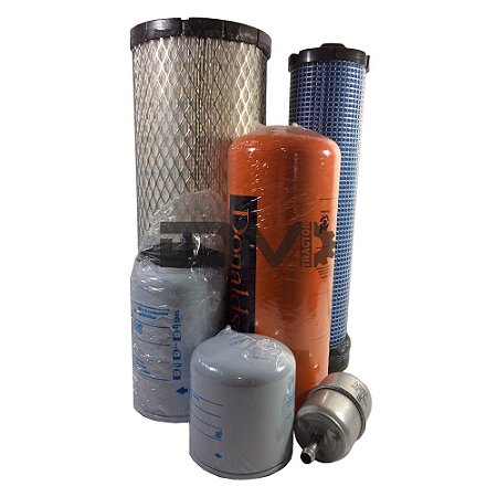 Kit de filtros para revisão da minicarregadeira  L218 -  New Holland
