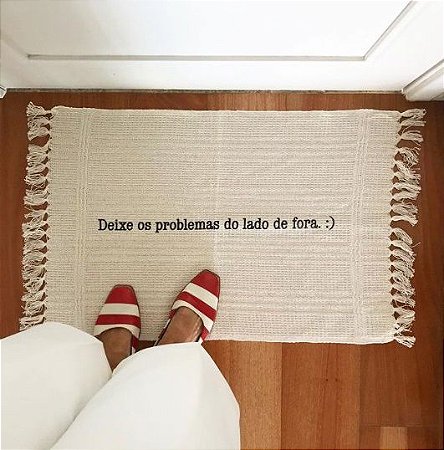 Tapete Deixe os problemas do lado de fora