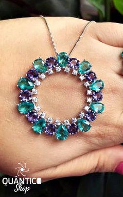 Colar Mandala - com Zircônia