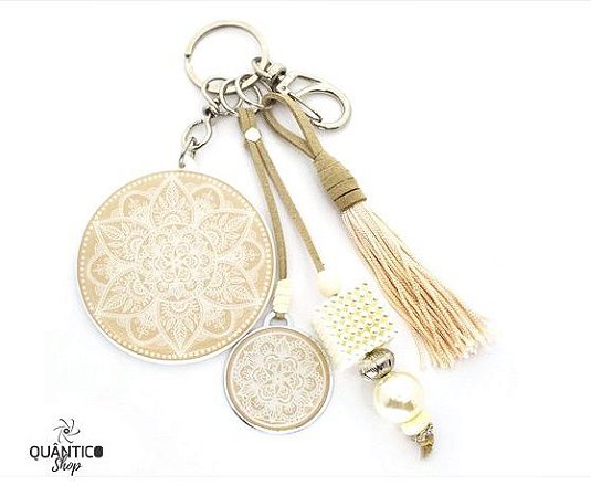 Chaveiro Mandala Perolada