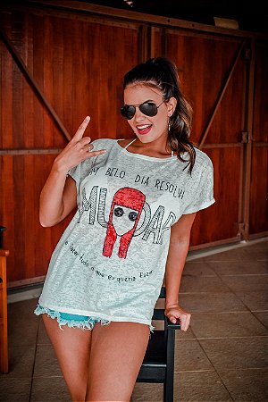 Camiseta Um belo Dia Resolvi Mudar - T-shirt