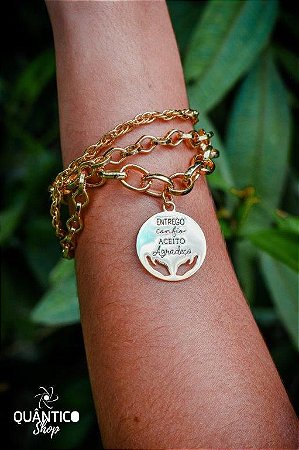 Pulseira Entrego Confio Aceito Agradeço