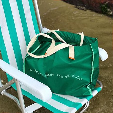 Bag/Bolsa e Toalha - Coleção: A felicidade vem em ondas 😀🌊
