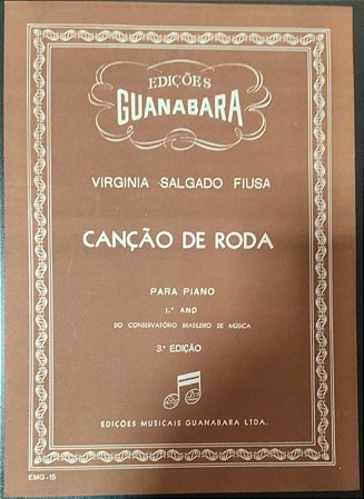 CANÇÃO DE RODA - partitura para piano - Virginia Salgado Fiusa