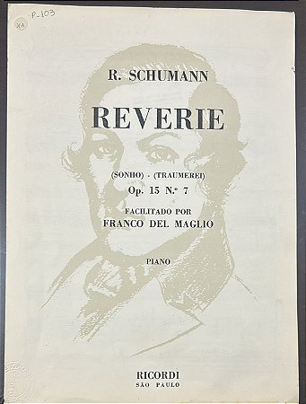REVERIE (Sonho - Traumerei) Opus 15 n° 7 - partitura para piano - Schumann