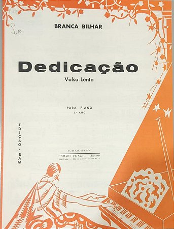 DEDICAÇÃO - partitura para piano - Branca Bilhar