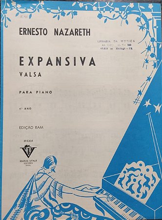 EXPANSIVA - partitura para piano - Valsa - Ernesto Nazareth