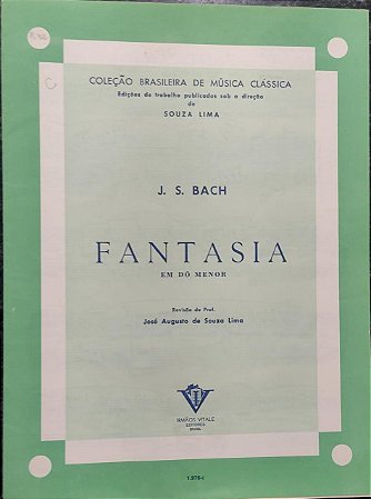 FANTASIA EM DÓ MENOR - partitura para piano - Bach