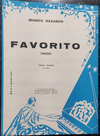 FAVORITO - partitura para piano - Ernesto Nazareth