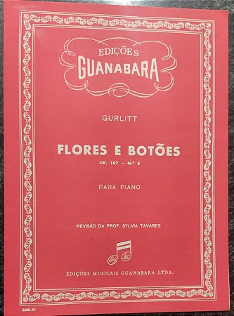 FLORES E BOTÕES opus 107 n° 5 – partitura para piano - Gurlitt
