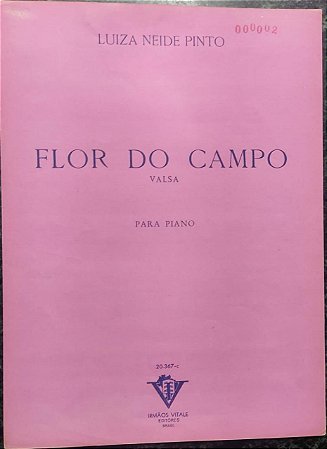 FLOR DO CAMPO - partitura para piano - Luiza Neide Pinto