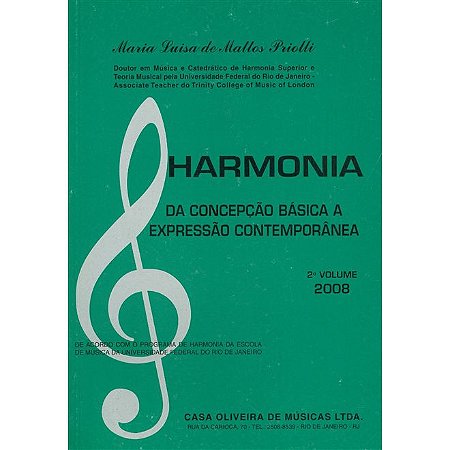 Harmonia Vol.2 - Da Concepção Básica a Expressão Contemporânea - Maria Luisa de Mattos Priolli