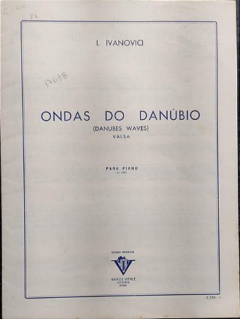 ONDAS DO DANÚBIO - partitura para piano - Ivanovici (Vitale)