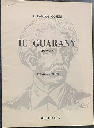 O GUARANY (IL GUARANY) - partitura para piano a 4 mãos - A. Carlos Gomes