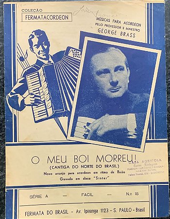 O MEU BOI MORREU! - partitura para acordeon - George Brass