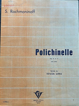 POLICHINELLE Opus 3 n° 4 - partitura para piano - Rachmaninoff