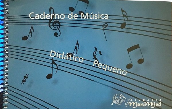 Caderno De Música Pequeno Musimed – Capa azul