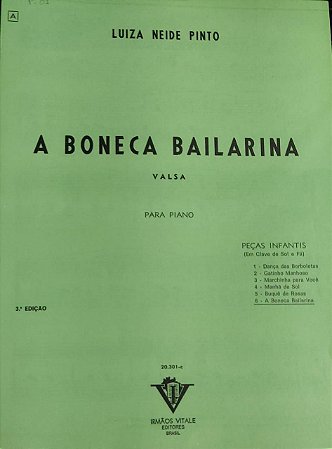 A BONECA BAILARINA - partitura para piano - Luiza Neide Pinto