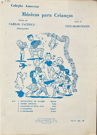 SOLDADINHOS DE CHUMBO - partitura para piano - Carlos Pacheco e Tito Marcondes