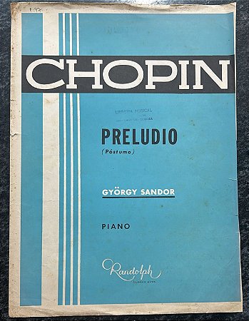 PRELÚDIO (Póstumo) - partitura para piano - Chopin
