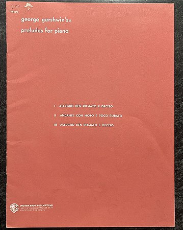 3 PRELÚDIOS - partitura para piano - George Gershwin