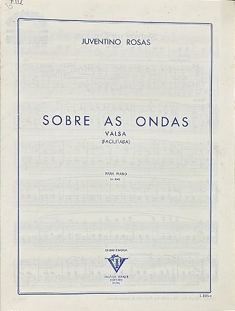 SOBRE AS ONDAS (Sobre las olas) - Facilitada- partitura para piano - Juventino Rosas