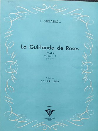 LA GUIRLANDE DE ROSES - partitura para piano - Streabbog