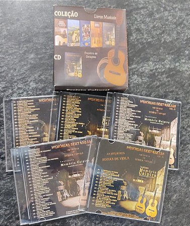 Cds do livro Memórias Sertanejas vol. 2 (Clássicos da Música de Raizes) -  Rene Faria Filho - Recanto Musical