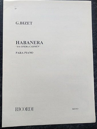 HABANERA "DA OPERA CARMEN" para piano - Bizet