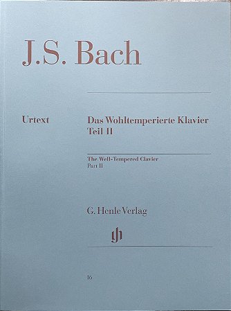 BACH - O CRAVO BEM TEMPERADO VOL. 2 - BACH - Urtext (DAS WOHLTEMPERIERTE KLAVIER - VOL.2) com dedilhado